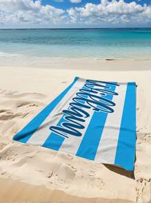 Personalized Microfiber Beach Towel - Quick-Dry, Super Absorbent & Lightweight Striped Design - Swimming Summer Fun, Ideal Gift For Mother's Day, Father's Day, Birthdays, Graduation, Weddings, Travel Beach Essentials, Monogrammed, Sand-Free - Multicolor - View 8