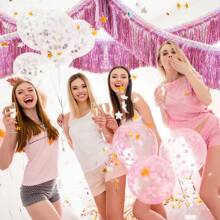10Ft Metal Foil Tassel Banner, Metal Tassel Curtain Wall Hanging Background Tinsel Drapes Skirting Decor, Suitable For Decorating Parade Floats, Single Party, Weddings, Birthdays, Halloween, Easter Day, Party Decorations, Back To School Valentine Day