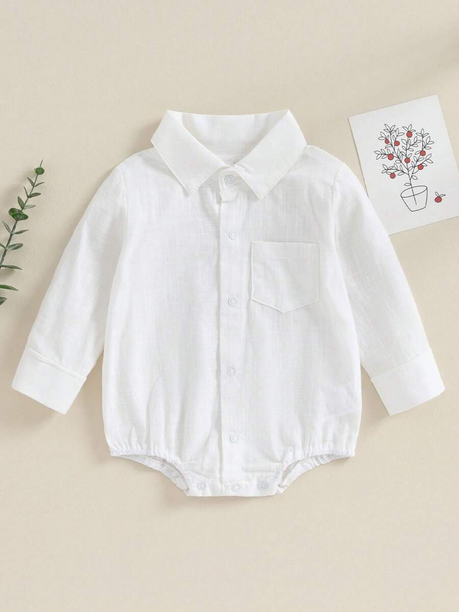 Newborn Baby Tops - White - View 1