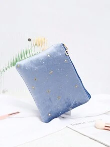 1个优雅天鹅绒星形图案化妆包，大容量化妆刷收纳袋，金色星星装饰，多功能化妆品收纳盒，女士手提化妆包，旅行化妆洗漱包，必备礼品收纳包，拉链配件，美甲，化妆包，化妆包，化妆品收纳包，旅行，化妆袋，包，梳妆台，化妆袋，旅行必备，化妆包，化妆包，旅行必备，梳妆台配件，小化妆包，化妆包，旅行必备，大容量，大化妆包，圣诞礼物，收纳袋，旅行，女士旅行必备礼物，收纳袋，手拿包/小手提包，化妆品收纳包，刷子架，迷你收纳袋，大容量收纳袋，女士礼物，圣诞礼物，女士礼物创意，化妆袋，旅行必备 - 彩色 - 查看 6