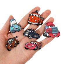 Disney 1/6 Pcs Anime Carros Broche Criativo Mater Esmalte Pin Metal Emblema Jóias Roupas Mochila Acessórios