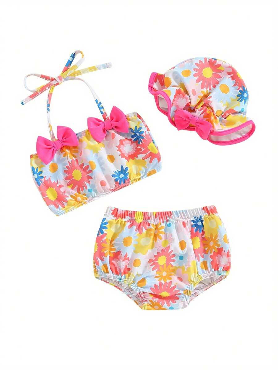 Newborn Baby Swimwear - Orange - View 1