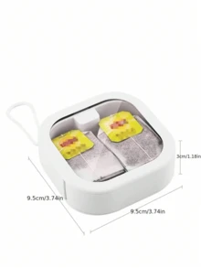 1 件发带收纳盒，便携式发饰收纳盒，发带容器，发夹清洁棉签发夹耳环和珠宝旅行收纳盒，旅行配件宿舍必需品旅行必需品海滩暑假返校旅行收纳盒