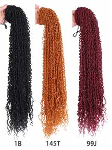 1 PC Synthetic Drawstring Ponytail Extension Curling Twist Braid Dread Locs Ponytail Hair Extensions For Women Daily Use(1B/4/145T/99J/613)