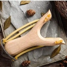 Professional Hunting Slingshot, Traditional Wooden Slingshot, Competitive Wooden Slingshot, Wooden Forked Slingshot - Brown - View 3