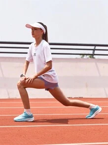 baasploa 1pc 女士跑步鞋专业轻便女士户外跑步鞋防震防滑女士运动鞋品牌女鞋 - 薄荷綠 - 查看 5