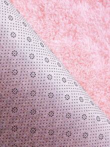 1pc Long Pile Soft Washable Plush Carpet For Bedside, Bedroom, Living Room, Entrance, Nursery Room Decorative Mat, Suitable For Children's Playroom, Dorm, Square Shape - Beige - View 5