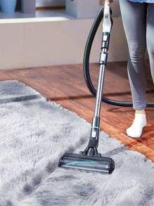 1pc Long Pile Soft Washable Plush Carpet For Bedside, Bedroom, Living Room, Entrance, Nursery Room Decorative Mat, Suitable For Children's Playroom, Dorm, Square Shape - Beige - View 9