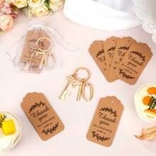 10pcs Gold-Color Bottle Openers, Suitable As 15th, 25th, 50th, 60th, 70th, 80th Birthday Gifts, Anniversary Gifts, Wedding Favors And Gifts, Valentine's Day Gifts, Kitchen And Bar Supplies, Party Favors - Gold - View 9