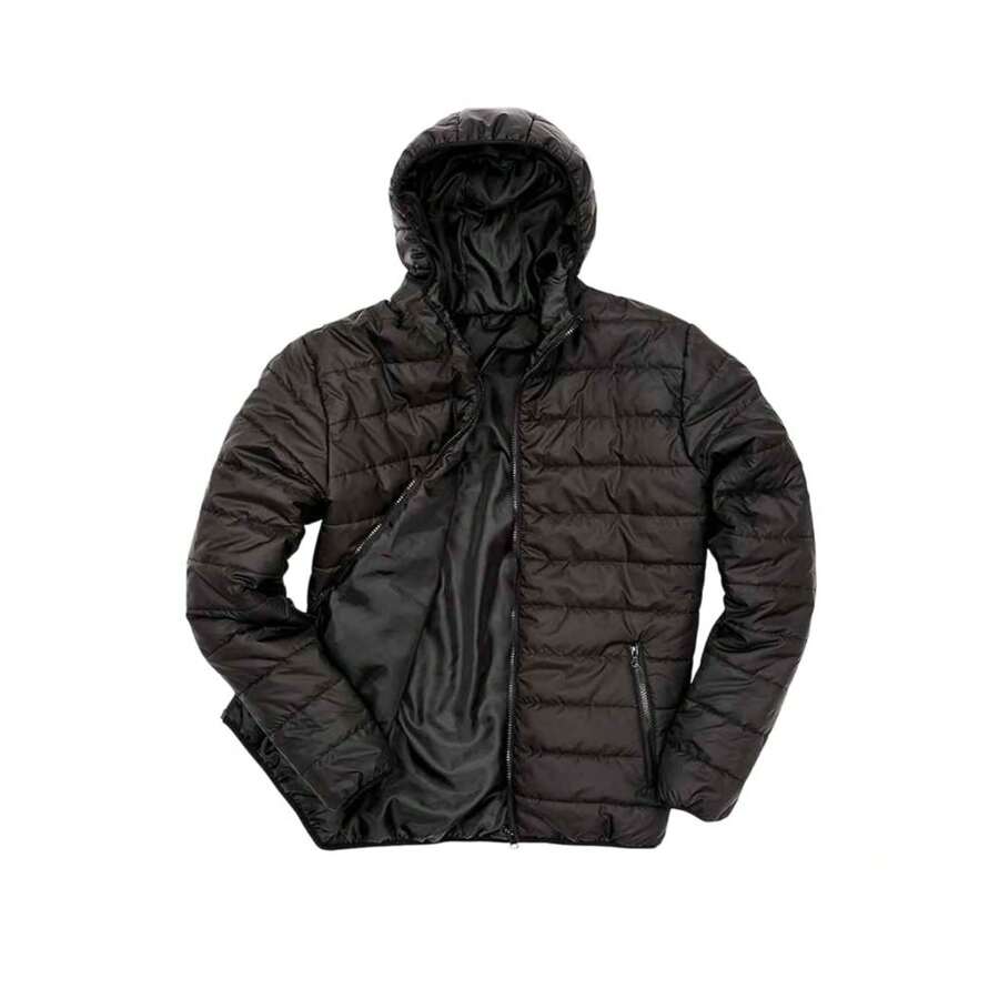 Result Mens Padded Jacket (Black) - 100% Polyester - Black - View 1