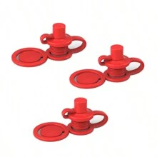 MYLOLF 3/6 Tapas reutilizables para botellas, tapas de botellas de agua de silicona - Con asa de silicona, adecuadas para botellas de tamaño estándar (28 mm/1.1 pulgadas), a prueba de fugas, se ajusta a la mayoría de las botellas, para usar en actividades al aire libre, lavar a mano, fácil de llevar al aire libre | Accesorio para vajilla