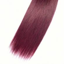 99j 14-30英寸直发人发束 酒红色巴西人发接发 直发编织束 - S99J - 查看 8