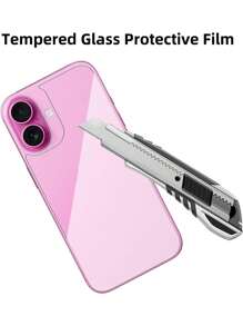 3片裝玻璃後蓋螢幕保護貼，適用於 iPhone 16 6.1 吋 [9H 硬度] - 高畫質強化玻璃後蓋，防刮、易安裝、晶瑩剔透，兼容 16 Pro Max 16 Pro 18 Pro 18 Pro Max 16 Plus 15 Pro Max 15 15 Pro 15 Plus 14 Pro Max 14 Pro 14 14 Plus 13 Pro Max 13 13 Pro 12 11 XR - 無色 - 查看 4