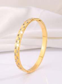Camhanno 1 Pc Armbanden Voor Vrouwen Licht Luxe Delicate Neutrale Roestvrijstalen Armband Voor De Vakantie Van De Vrouw Dames Sieraden Cadeau