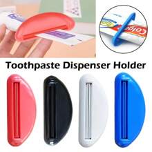 3-19pcs/Simple Style Multifunction Manual Toothpaste Dispenser Cream Tube Squeezer Extruding Clip Squeezing Clamp For Bathroom Use - Multicolor - View 1