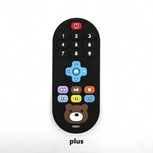 Bneseus 1 件新生儿遥控硅胶出牙玩具，婴儿牙齿护理咀嚼玩具，适合 6-24 个月男婴和女婴的圣诞礼物 - 遙控9 - 查看 12