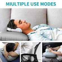 Portable Fabric Air Pillow Lightweight Bed Pillow Inflating Folding Inflatable Pillow Travel Pillow For Camping Desk Rest Backpacking Hiking Camping Travel Essentials Camping Accessories Camping Equipment Hiking