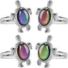1PC Stainless Steel Changing Color Rings Mood Emotion Feeling Temperature Ring For Women Men Couples Ring Tone Jewelry Gift