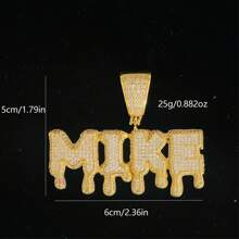 Customized Hiphop Letter Necklace, DIY Name Number Lava Flow Tiny Letter Versatile Daily Accessory,Silver,Stylish,Colorful,Vintage,Hipster,Simple,Y2k,2000s Fashion,Custom,Personalized,Unique,Ideal Gifts For Him,Ideal Gifts For Her,Her,Boyfriend,Girlfriend,Dad,Mom,Family,Friends,For Anniversaries,For Birthdays,For Graduation,For Prom,For Party - Multicolor - View 8