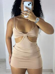 LUIZA DRESS - Çıplak - Görünüm 2