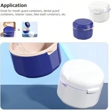 1pc Invisible Retainer Storage Box. Portable Orthodontic Orthodontics, Retainer Immersion Cleaning Box
