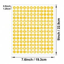 12 hojas de pegatinas coloridas con letras y números, pegatinas con letras y números para decorar, manualidades DIY, suministros para diarios de balas, scrapbooking, envoltorios de regalos (10 colores temáticos)