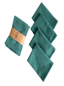 Assorted Pack Waffle Dishcloths, Reusable Kitchen Cleaning Rags, Extra Thick Absorbent Cloth Towel, 12x12 Inches