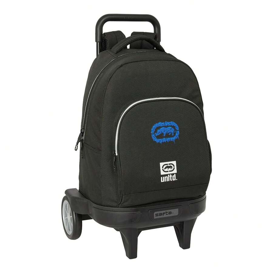 Safta Large Rolling Backpack With Detachable Evol. Ecko Unltd. "Worldwide" Compartments Spacious - Multicolor - View 1
