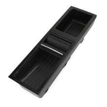 Portavasos de almacenamiento para consola central delantera, color negro, apto para BMW E46 3 Series 1998-2007