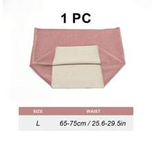 1 件女式薄羊绒纯色松紧腰带，非常适合在空调房间使用，可用于户外活动、瑜伽和跑步时腰部保暖保护。