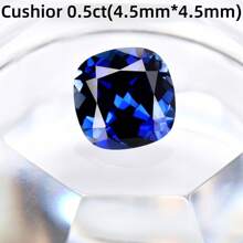 One 100% Lab Grown Sapphire Cushion Cut Gemstone For Charms Advanced Jewelry Making Materials DIY