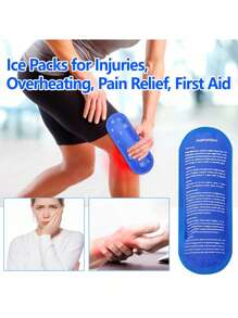 1 Pack/2 Packs/3 Packs Therapeutic Gel Pack, Gel Ice Cold Compress Ice Bar, Reusable Comfortable Soft Touch Portable Insulin Bag Cooler, Insulin Gel Ice Pack, Provide Long-Lasting Cooling Relief