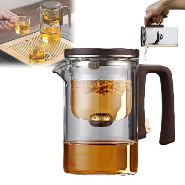 1 Pc New Small Waist Magnetic Filtration Glass Teapot Automatic Tea Separation Tea Cups Back To School