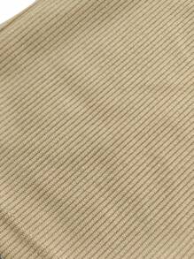 Hidkat Pantalon décontracté à jambe droite en velours côtelé avec cordon de serrage à la taille pour hommes, pantalon de survêtement de style rétro pour le printemps/l'automne