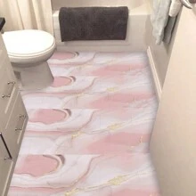 10 pièces Autocollants de sol de motif de marbre de luxe, papier peint en carrelage auto-adhésif en PVC, convient pour la cuisine, le salon, les murs de salle de bain, les sols, les bureaux, les armoires, décoration maison DIY