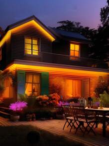 1pc Smart LED Light Strip, Bluetooth 44-Key Remote Control, Dimmable, APP Control, Suitable For Decoration In Gaming Room, Kitchen, Bedroom, Corridor, Office, Hotel, Party, Restaurant And Outdoor Gifts Birthday Graduation - Colored Light - View 8