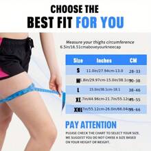 Adjustable Knee Brace And Patella Pad, Unisex, Thickened Spring Bar Joint Protection - Black - View 2