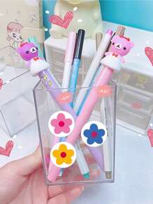 500 pièces/rouleau Autocollants de fleurs colorées, 1 pouce rond, 6 couleurs, enveloppes, cartes, tasses, scrapbooks DIY décor, emballage cadeau autocollant PVC - Multicolore - Voir 2