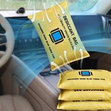 1pc Reusable Silicone Car Dehumidifier Bag - Ideal For Absorbing Moisture Inside Vehicles - one-size - View 3