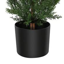 Danolapsi 2PCS 3/5FT Artificial Cedar Topiary Trees Artificial Topiary Boxwood Tree Faux Shrub UV Protection Outdoors Potted Fake Cypress Trees Faux Realistic Evergreen Plants For Home Porch Decor - 2 chiếc 3Ft - Xem 8