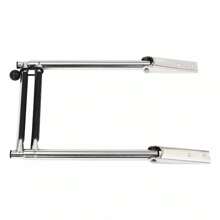 WUPYI Stainless Steel Boat Ladder, 2-Step Boat Telescoping Ladder, Stainless Steel Telescoping Ladder - Silver - View 6
