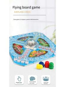 Flying Chess Board Game, Multiplayer Interactive Board Game With Jumping Gameplay - Multicolor - View 6