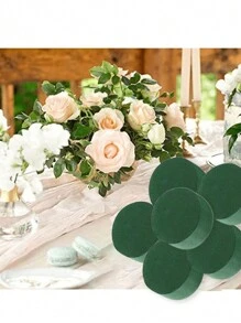 8 cm Mousse florale ronde verte de haute qualité, mousse pour arrangement floral réutilisable, argile florale absorbant l'eau, convenant aux bouquets humides et secs. Parfait pour les mariages, les demandes en mariage, les fêtes, les anniversaires, les jardins, la décoration de la maison et la décoration de la Saint-Valentin. Pour la décoration centrale de table de fête, les arrangements de fleurs fraîches et artificielles, les cadeaux de festival DIY et l'art floral DIY.