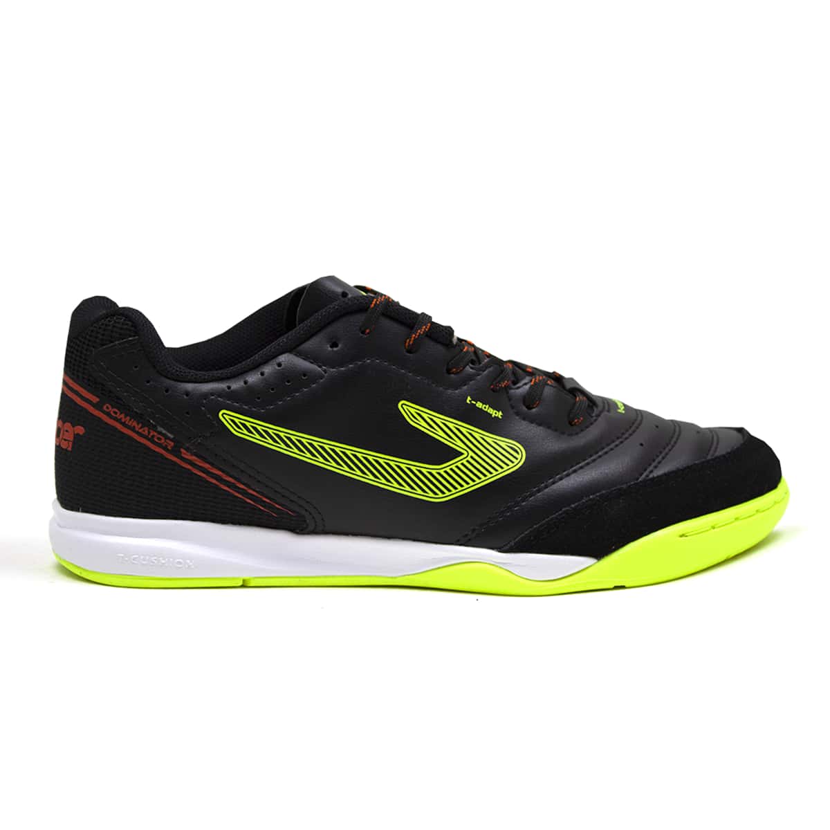Tênis Futsal Topper Dominator TD Profissional TP0326 - Preto/Amarelo - Visão 1