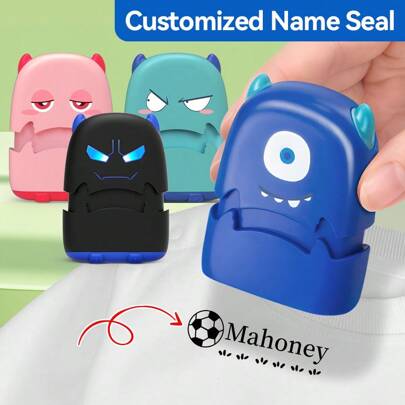 Customized Waterproof Name Stamp For Fabrics And Garments – High-Quality Personalized Labeling Solution For Clothes, Bags, And Home Essentials, Easy-To-Use Stamp With Long-Lasting Results, Perfect For Travel, Laundry, And Organizing Belongings Gifts Birthday Graduation,Multi-Functional,Adjustable, Anti-Mold,Ornamental,Adhesive,Reusable,Cute,Stylish,Adorable,High-Quality,Colorful,Custom,Unique,Personalized,Ideal Gifts For Him,Ideal Gifts For Her,Her,Boyfriend,Girlfriend,Dad,Mom,Family,Friends,Son,Daughter,Kids,For Anniversaries,For Birthdays,For Housewarming,For Graduation,Kitchen,Dining Room,Bedroom,Office,Living Room,Home,Garden,Tea Room,Home Refresh,Warm Ambience,Home & Living,Customized Crafts