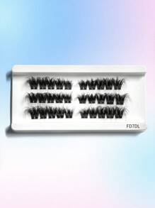 Alta qualidade 3 fileiras 0,07 mm faça você mesmo volume cluster cílios faça você mesmo extensão de cílios individuais cílios fofos D Curl cílios segmentados naturais feixe pacotes