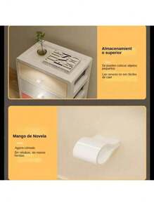 Cajonera De Plastico Multiusos Para Almacenamiento 5 Niveles - Multicolor - Ver 4