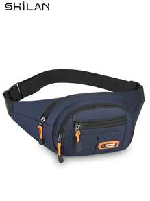 SHILAN Oxford Waterproof Waist Bag, Multi-Function Large Capacity Waist Pack, For Casual Daily Use Pouch Waterproof Backpack Belt Bag - Multicolor - View 10