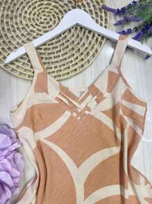 Women Tank Tops & Camis - 珊瑚橙 - 查看 3