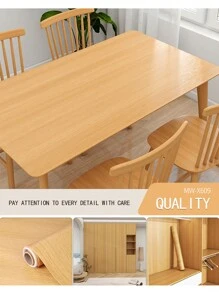 1 卷木纹厨房贴纸、自粘贴纸、防水可移除墙纸、适用于厨房、台面、橱柜装饰的 PVC 材料墙纸。 - 彩色 - 查看 16